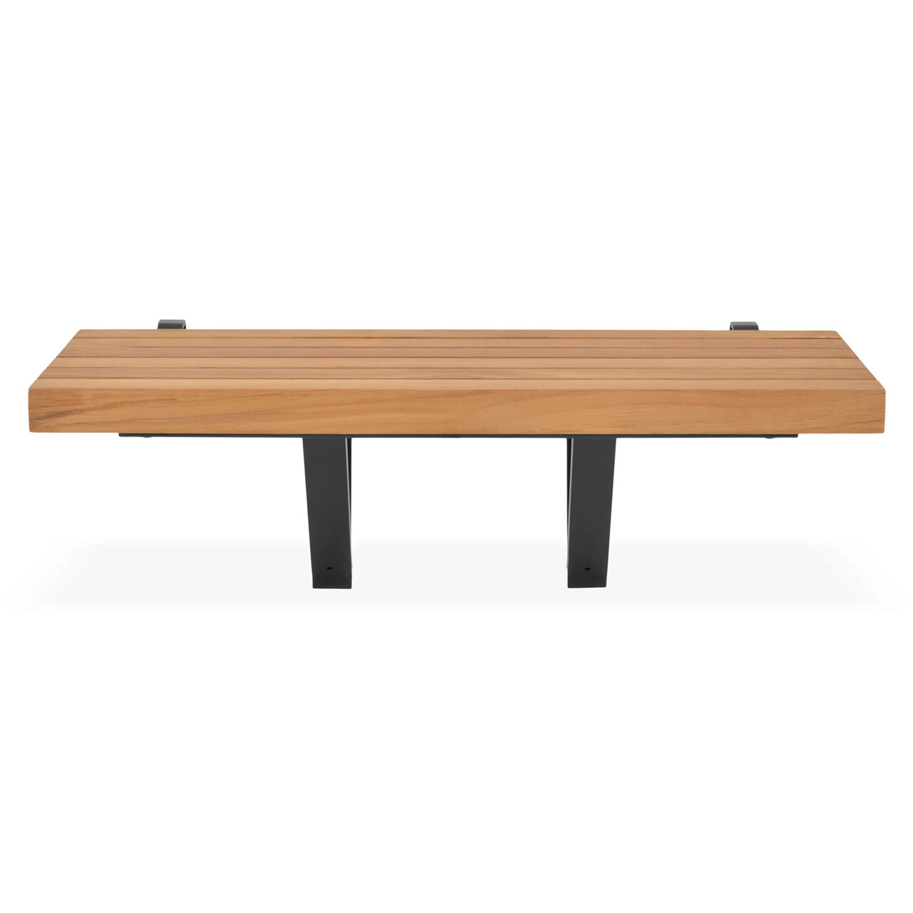 Laterala canapea pentru gradina/terasa Nest, 75x27x26 cm, aluminiu/lemn, antracit/natur - imagine 7